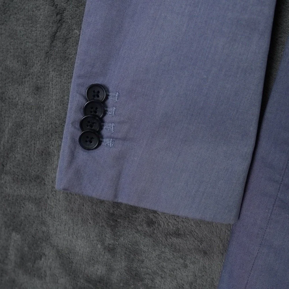 Banana Republic Sport Coat Mens 38R Blue Standard Fit Cotton Blazer Lightweight